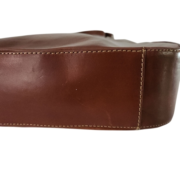 THE TREND Brown Leather Shoulder Bag made in Italy - Picture 4 of 16